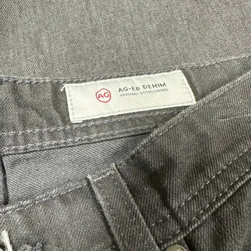 AG Adriano Goldschmied NWT The Apex Relaxed Tapered Jean Black Size 31R Mid Rise